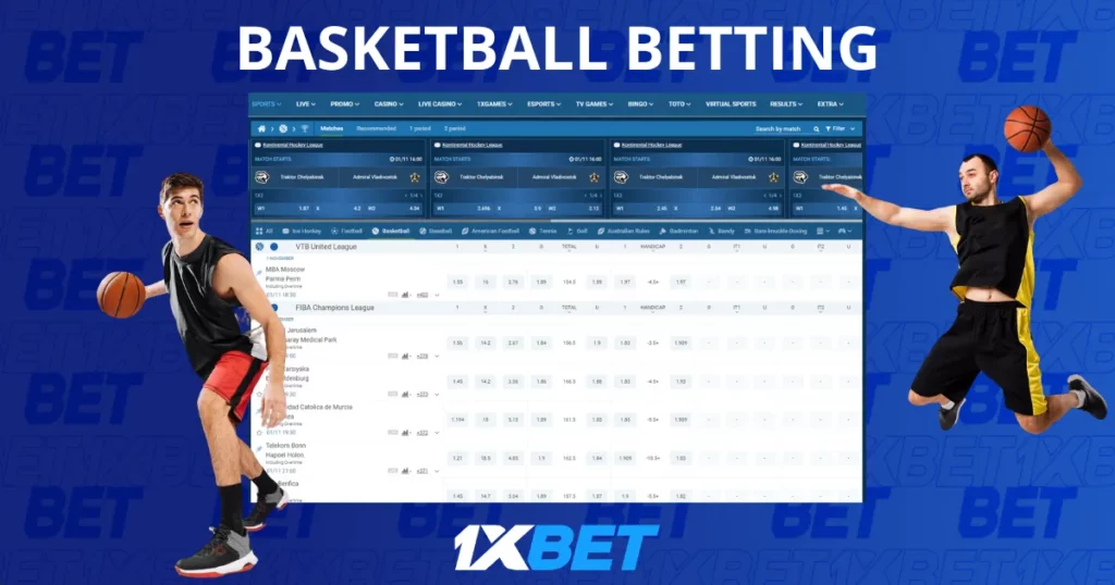 Betting on Basketball at 1xBet T&uuml;rkiye