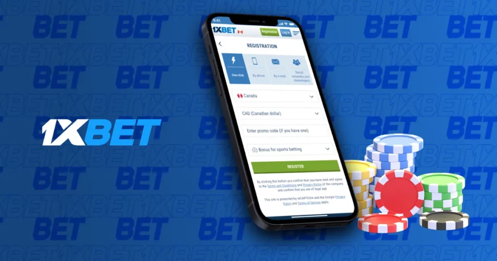 Registration in iOS mobile app from 1xBet T&uuml;rkiye