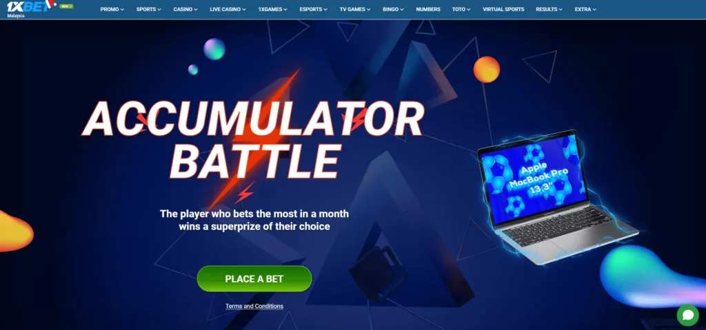 Accumulator Battle promotion from 1xBet T&uuml;rkiye